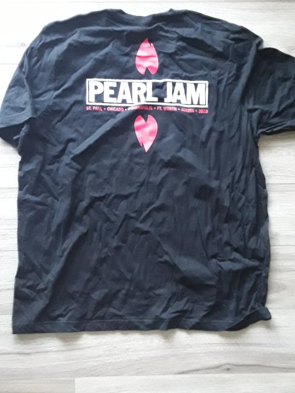 Pearl Jam 2023 Gigaton US Tour Black T-Shirt Size 2XL Vedder NEW